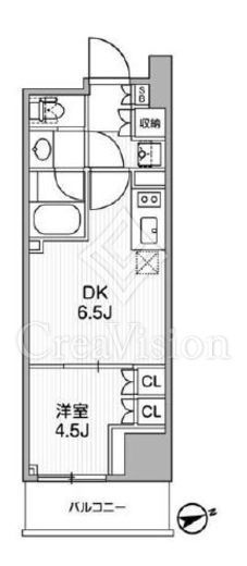 ディームス蔵前Residence　1004号室　間取り