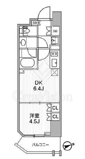 ディームス蔵前Residence　302号室　間取り