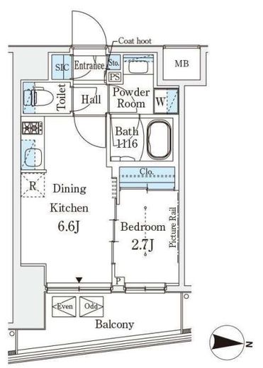 IPSE押上 (イプセ押上)　302号室　間取り