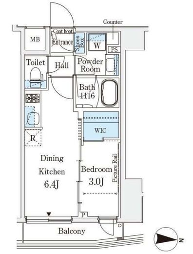 IPSE押上 (イプセ押上)　403号室　間取り