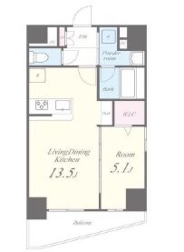 プラナ北上野　401号室　間取り