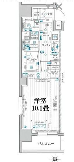 パレステージ大島　1101号室　間取り
