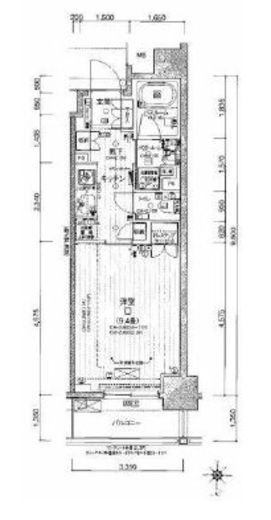 パレステージ大島　302号室　間取り