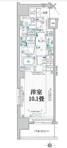 パレステージ大島　501号室　間取り