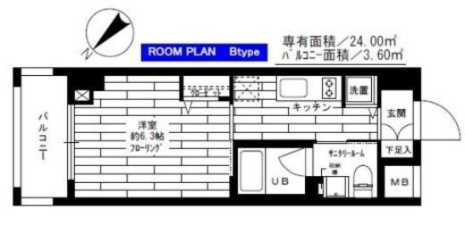 グランドコンシェルジュ早稲田　602号室　間取り