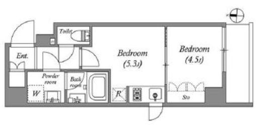 QUALITAS住吉 (クオリタス住吉)　902号室　間取り