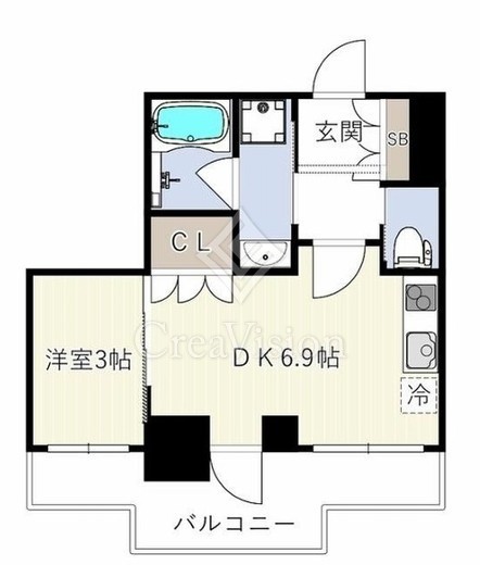ES-Grande木場公園 (エスグランデ木場)　306号室　間取り