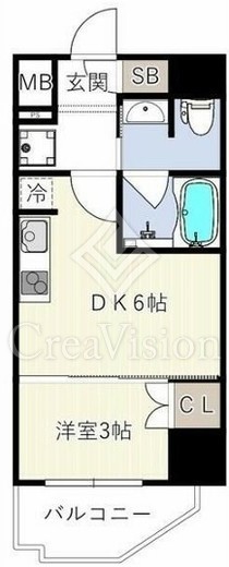 ES-Grande木場公園 (エスグランデ木場)　401号室　間取り