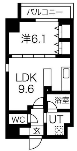 プレール・ドゥーク菊川　205号室　間取り