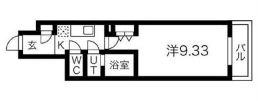 プレール・ドゥーク錦糸公園前　303号室　間取り