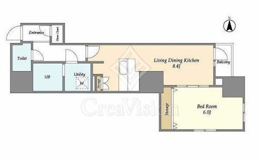 プレール・ドゥーク錦糸公園前　901号室　間取り