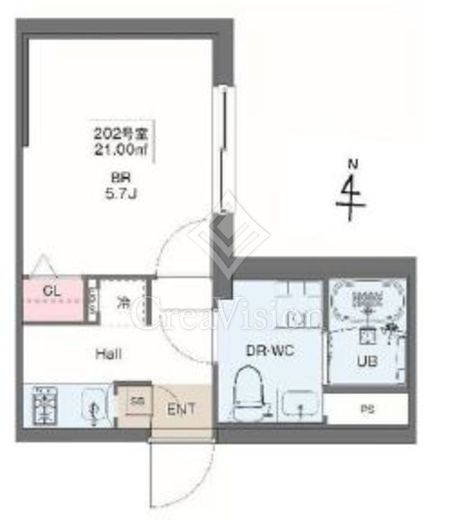 コンポジット清澄イースト　202号室　間取り