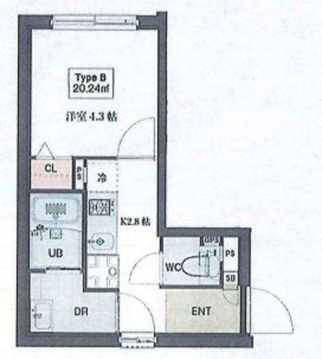 コンポジット清澄イースト　303号室　間取り