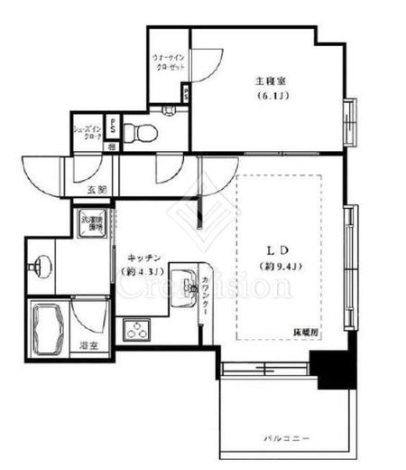 アーバンパレス参宮橋　3B号室　間取り