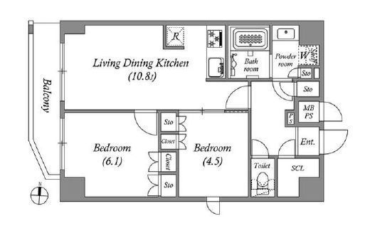 GRAN PASEO本所吾妻橋 (グランパセオ本所吾妻橋)　706号室　間取り