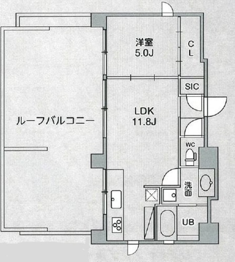 シーズンフラッツ浅草橋　1201号室　間取り