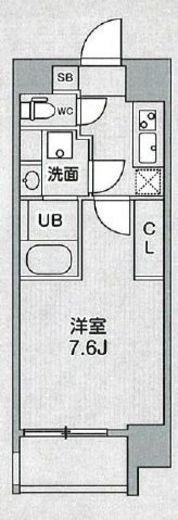 シーズンフラッツ浅草橋　302号室　間取り