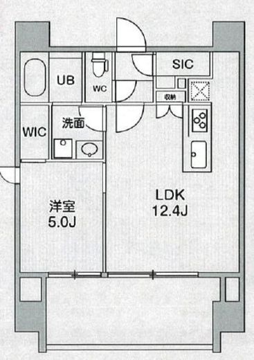 シーズンフラッツ浅草橋　602号室　間取り