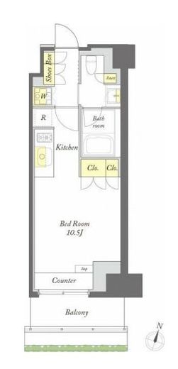 プライムメゾン森下WEST　419号室　間取り