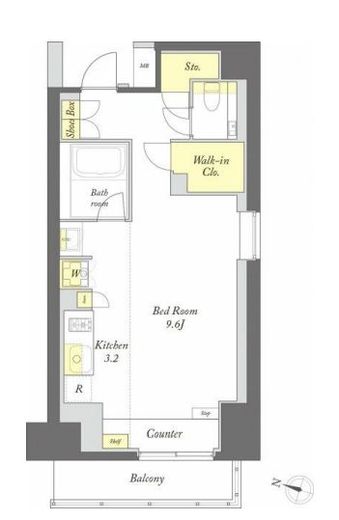 プライムメゾン森下WEST　901号室　間取り