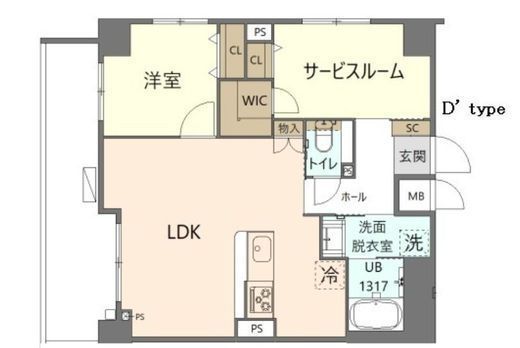 KoHa錦糸町　502号室　間取り