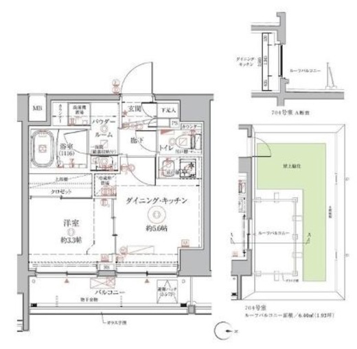 クレイシアIDZ本所吾妻橋　704号室　間取り