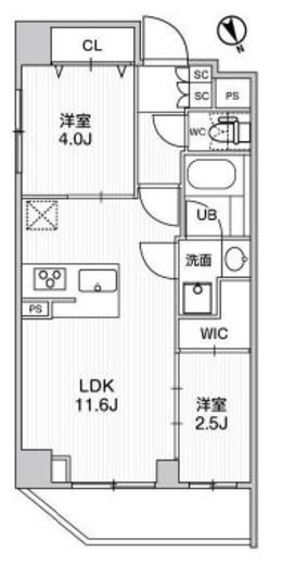 ステージファースト浅草橋Ⅳ　201号室　間取り