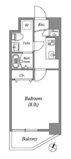 GRANPASEO浅草Ⅱ (グランパセオ浅草2)　301号室　間取り