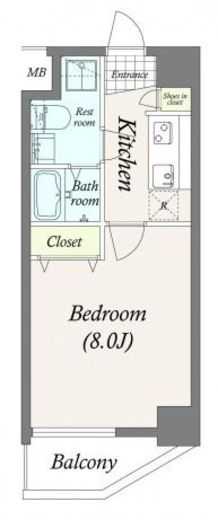 GRANPASEO浅草Ⅱ (グランパセオ浅草2)　401号室　間取り