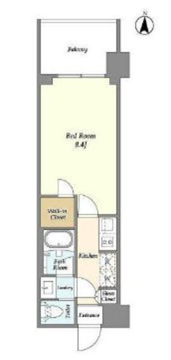 シーズンフラッツ蔵前春日通り　402号室　間取り