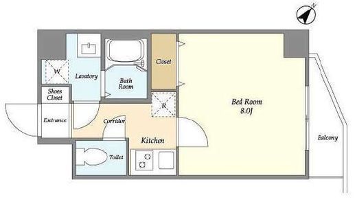 ドゥーエ上野池之端　403号室　間取り