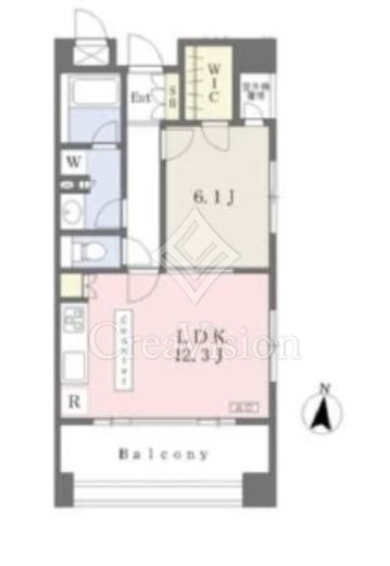 カスタリア住吉2　603号室　間取り