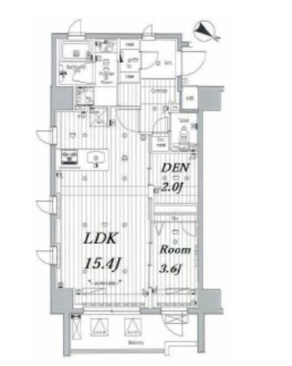メイクス浅草イースト　406号室　間取り