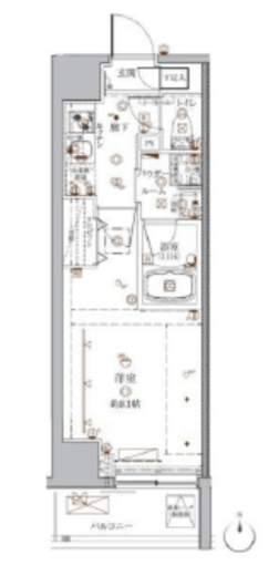 ヴァースクレイシア入谷　405号室　間取り