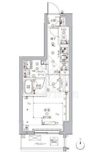 ヴァースクレイシア入谷　301号室　間取り