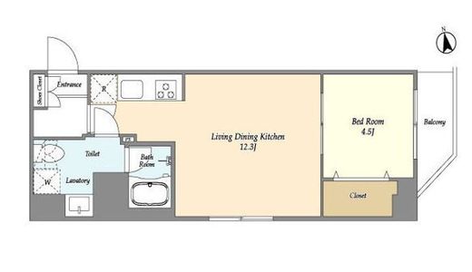 アルファコート東あずま　402号室　間取り