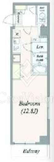 アルファコート東あずま　705号室　間取り