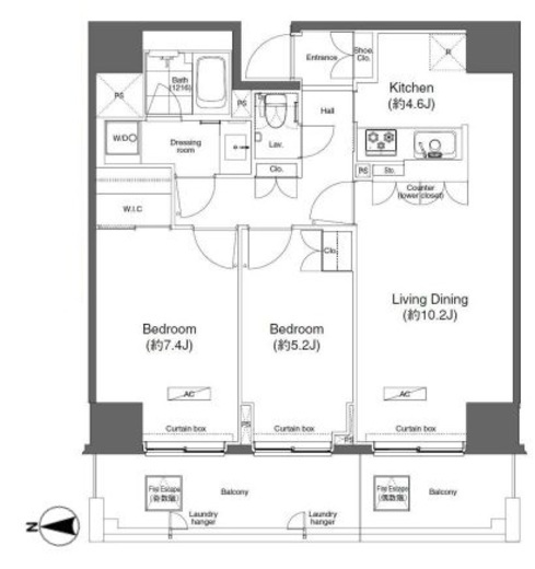プライムアーバン亀有　1103号室　間取り