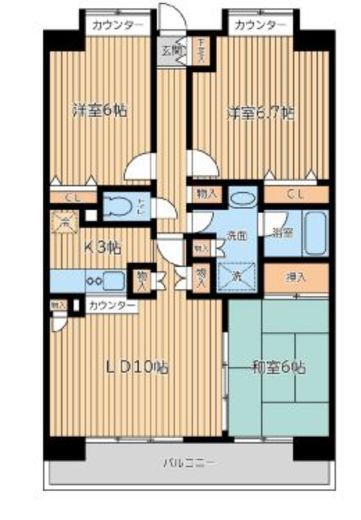 CITY SPIRE西葛西 (シティスパイア西葛西)　403号室　間取り