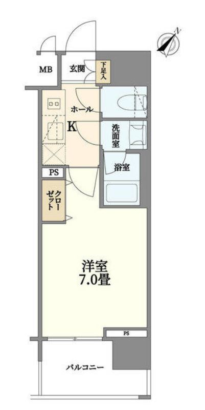 コンシェリア豊洲マスターズヴィラ　506号室　間取り