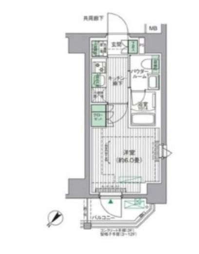 BPRレジデンス青砥　903号室　間取り