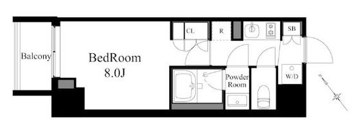 ラティエラ上野入谷　507号室　間取り