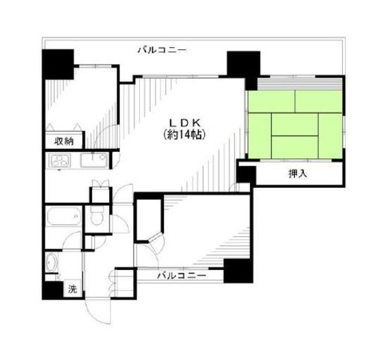 クレストフォルム浅草グランステージ　3F1号室　間取り