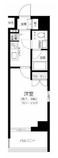 プレール・ドゥーク豊洲2　705号室　間取り