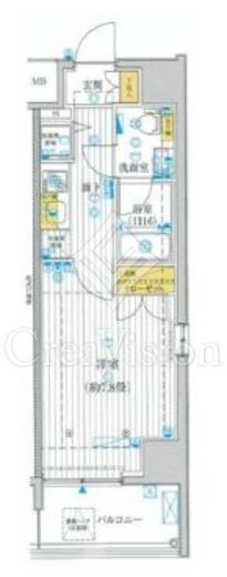 プレール・ドゥーク豊洲2　204号室　間取り