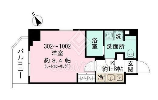 ルシェロ平井　502号室　間取り