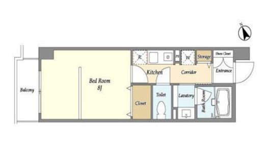 インプルーブ清澄白河　402号室　間取り