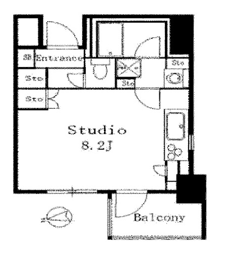 シティスパイア芝公園　204号室　間取り