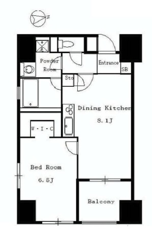 シティスパイア芝公園　301号室　間取り