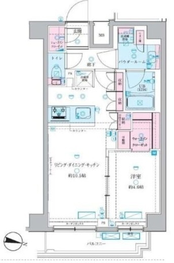 GENOVIA押上Ⅱ (ジェノヴィア押上Ⅱ)　601号室　間取り
